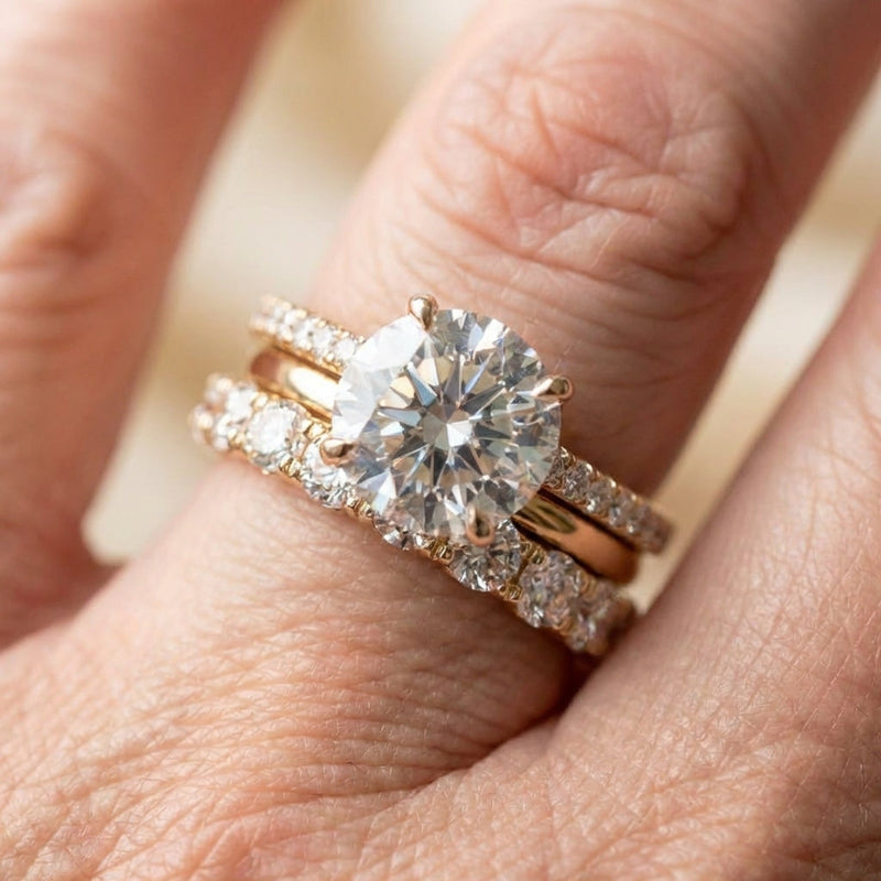 Vintage Bright Elegant Ring Set