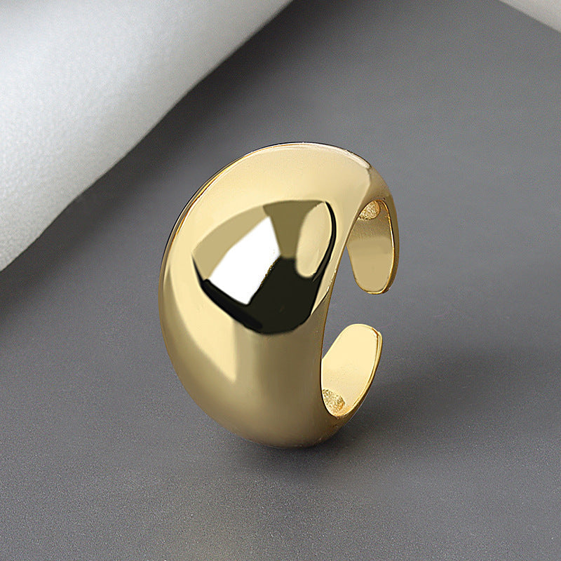 Polished Gold Cuff Ring