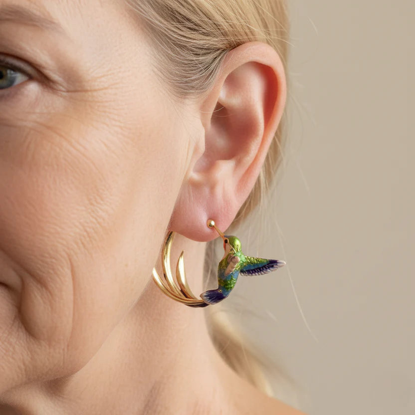 Elegant Hummingbird Hoop
