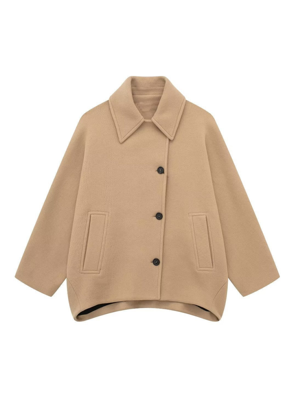 Oversized Pocket Button Coat