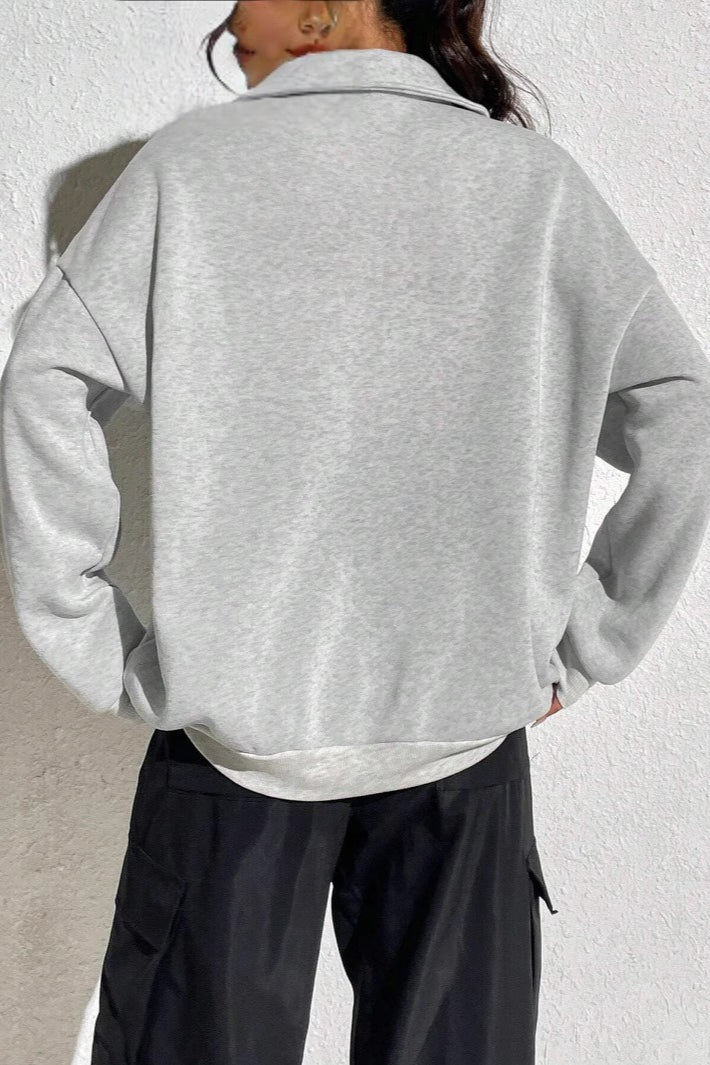 Half Zip Pullover Sweatshirt