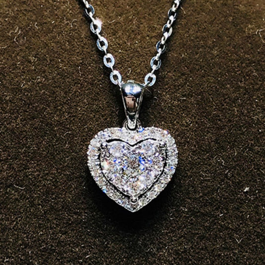 Classic Diamond Heart Necklace