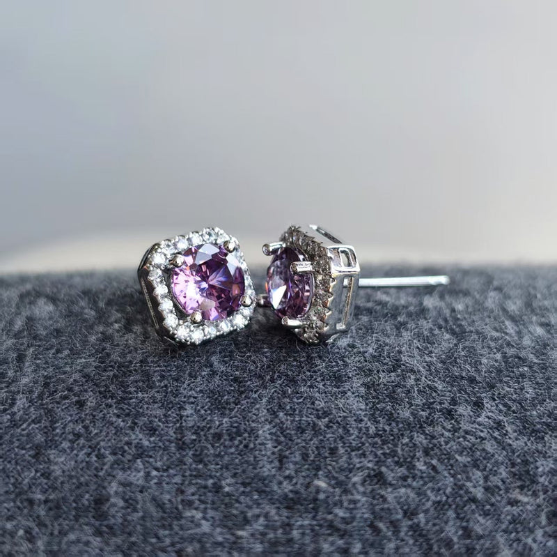 Elegant Amethyst Earrings