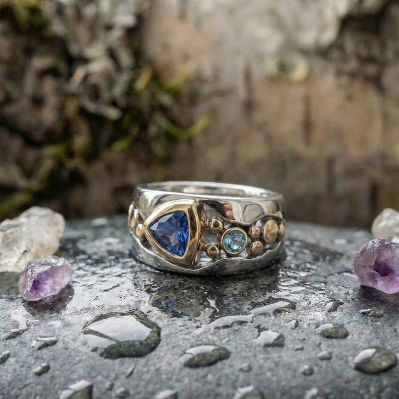Elegant Blue Sapphire Ring