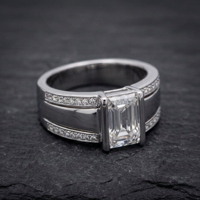 Vintage Inlaid Glass Ring