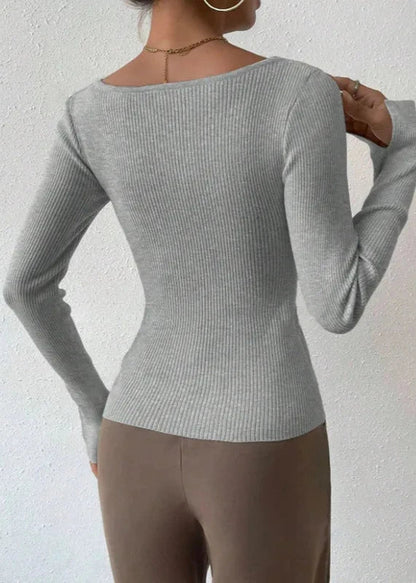 Irregular Ribbed Sweater