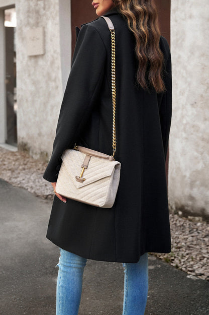 Wool Blend Longline Coat