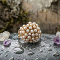 An Inlaid Pearls Ring