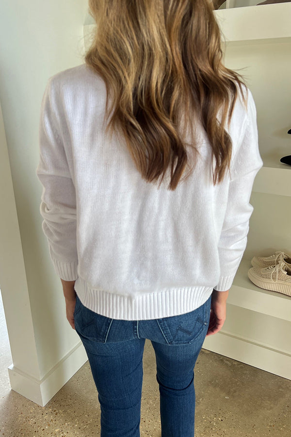 White Butterfly Nutcracker Cardigan