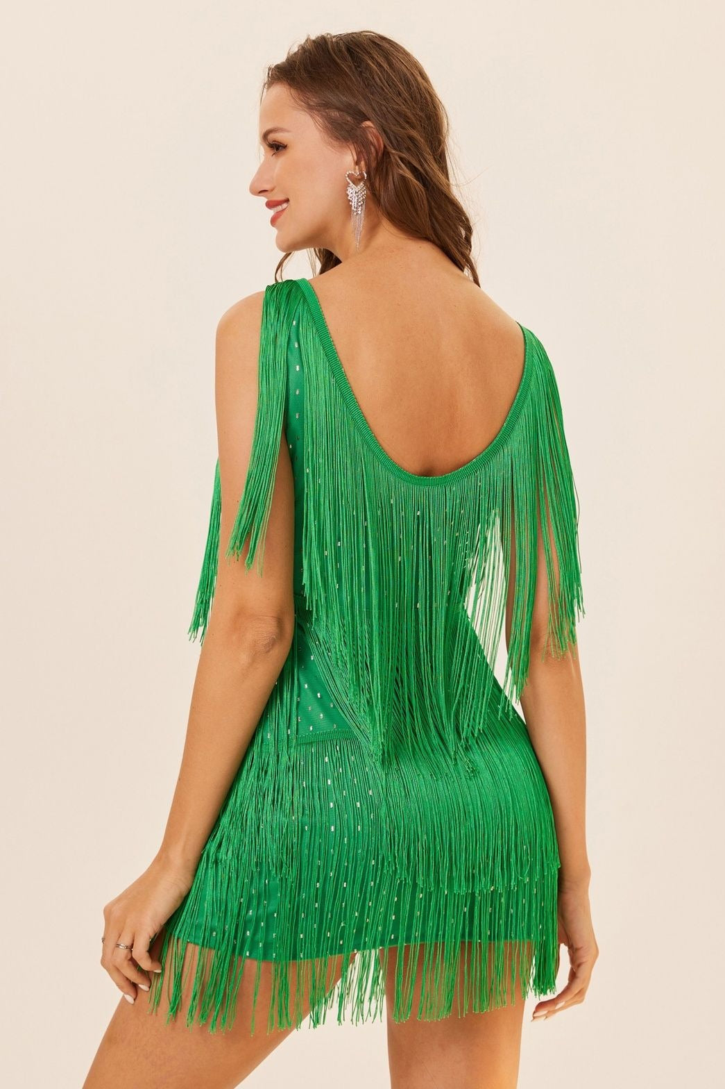 Sleeveless Tassel Mini Dress