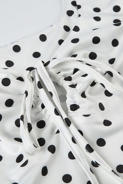 Polka Dot A-line Cami Mini Dress