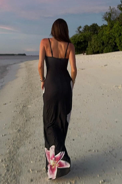 Romantic Beginnings Lily Slip Stretch Vacation Maxi Dress