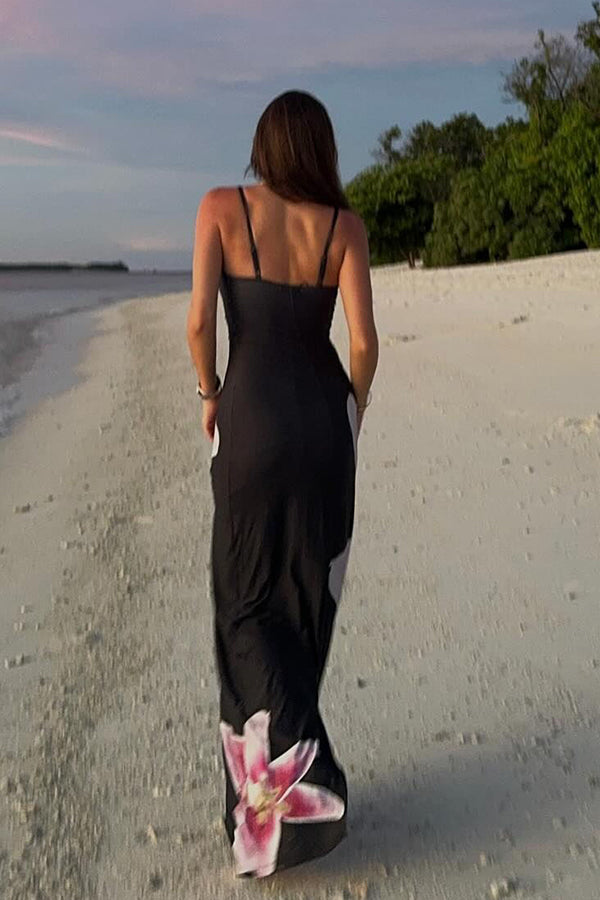 Romantic Beginnings Lily Slip Stretch Vacation Maxi Dress
