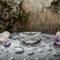Classic Stacking Crossed Zircon Ring