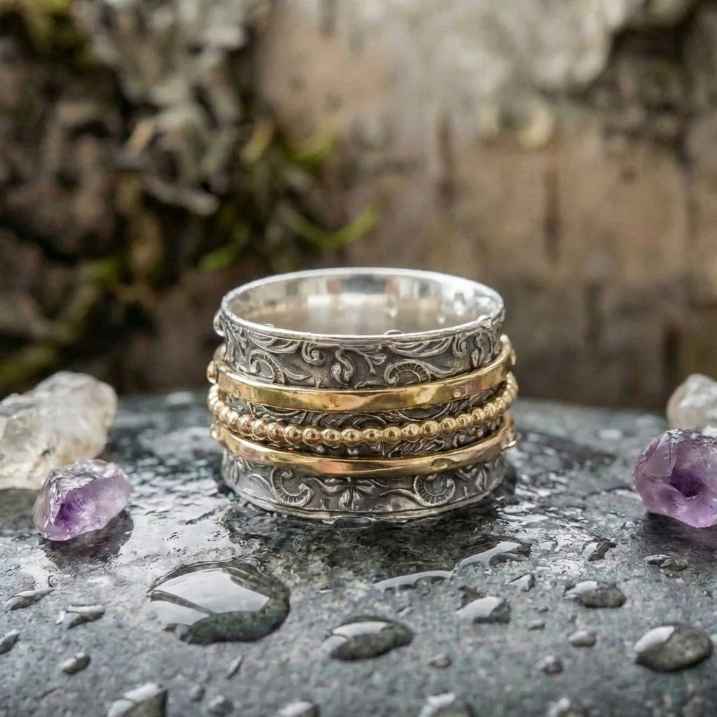 Bohemian Ornate Silver Ring
