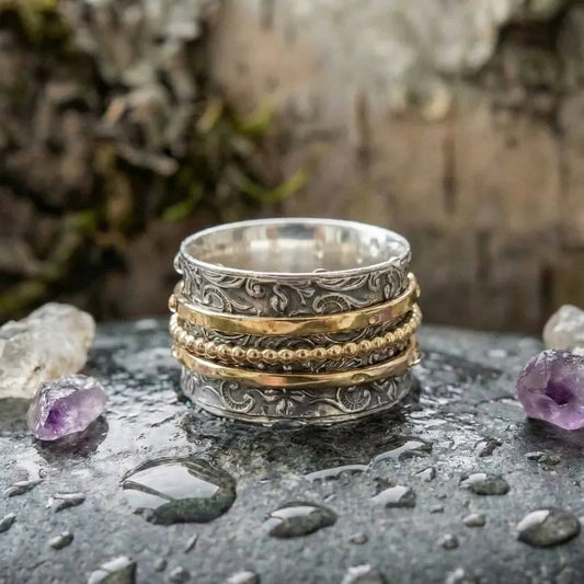 Bohemian Ornate Silver Ring