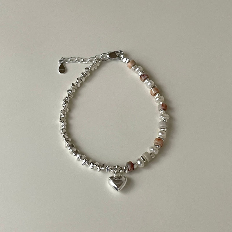 Beaded Heart Bracelet