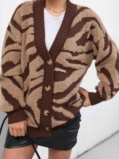 Leopard Knit Cardigan