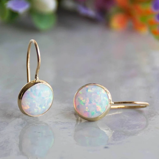 Vintage Opal Stone Gold