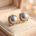 Elegant Black Pearl Earrings