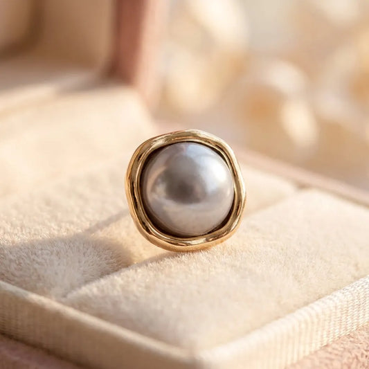 Elegant Black Pearl Earrings
