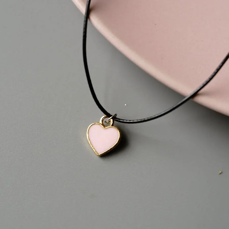Romantic Pink Heart Necklace