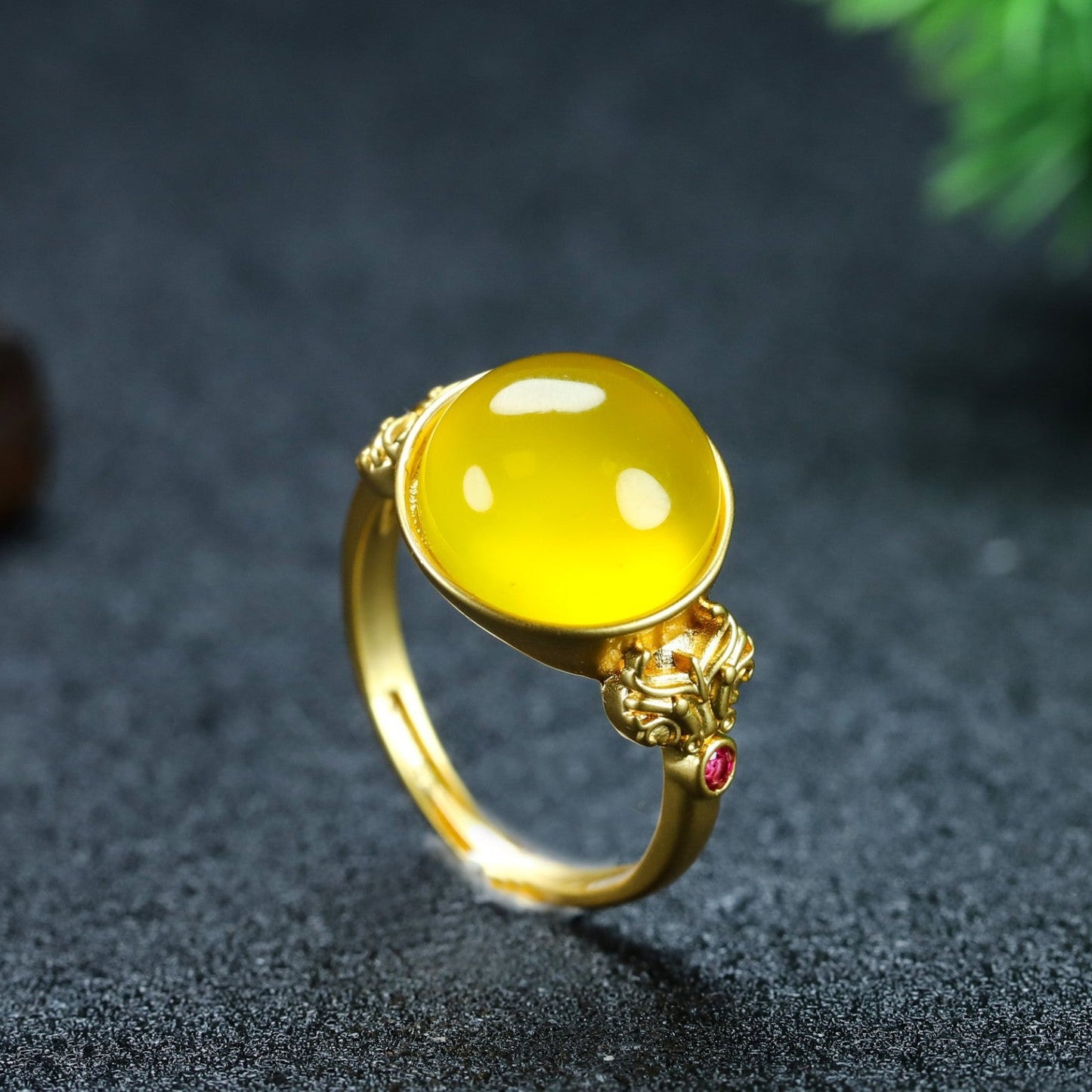 Vintage Amber Ring