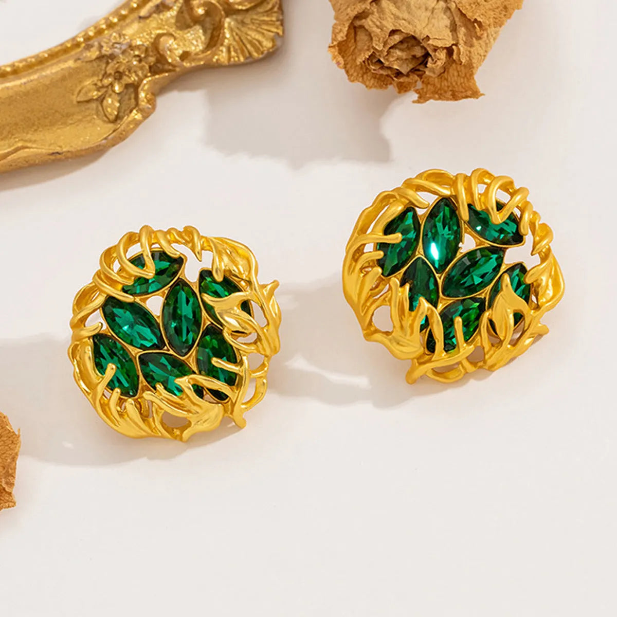 Vintage Emerald Earrings