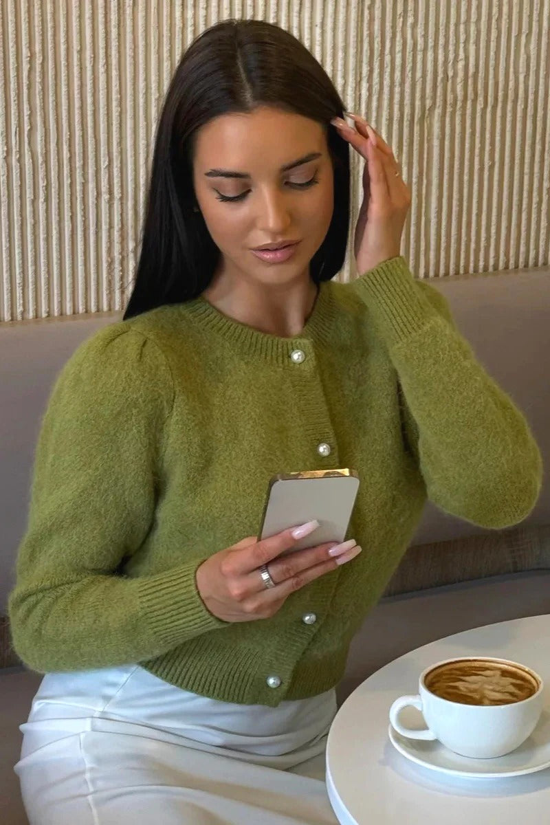 Minimalist Relaxed Long Sleeve Knit Cardigan