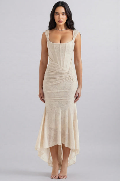 Taye Cream Maxi Dress
