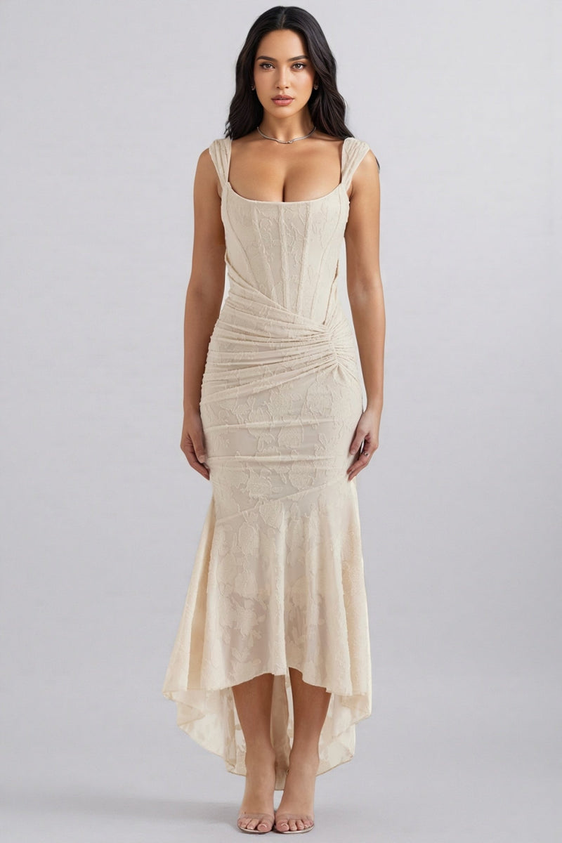 Taye Cream Maxi Dress