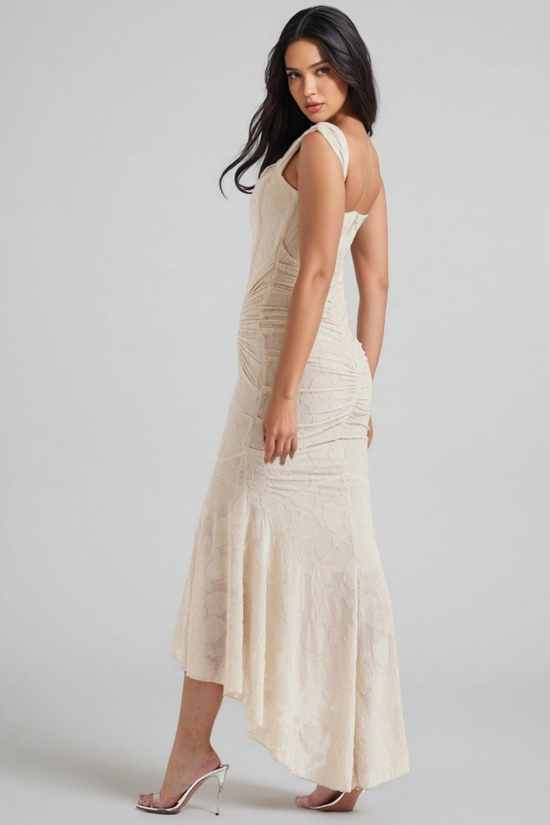 Taye Cream Maxi Dress