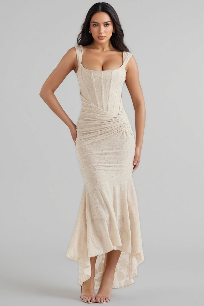 Taye Cream Maxi Dress
