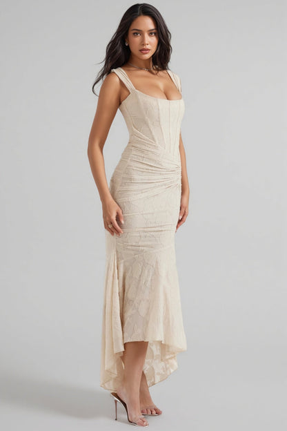 Taye Cream Maxi Dress
