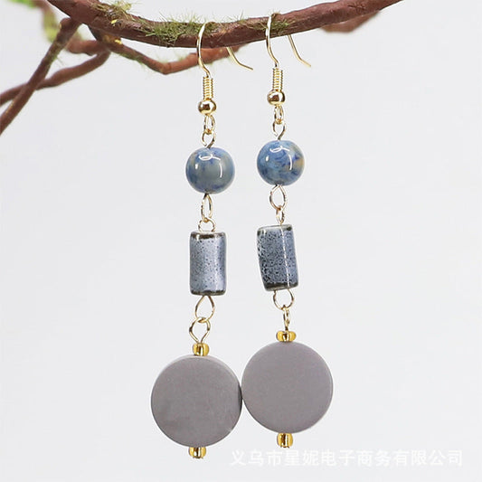 Elegant Beaded Drop Earrings