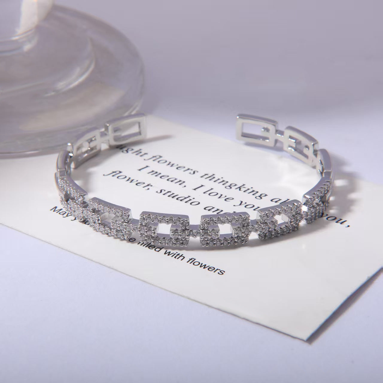 Vintage Silver Square Link Cuff