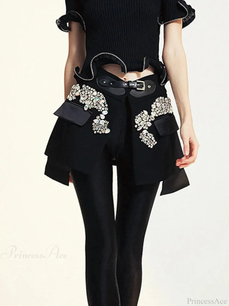 Cinch Irregular Hem Skirt
