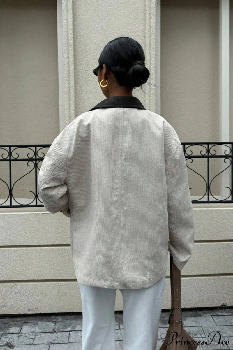 Corduroy Business Office Coat