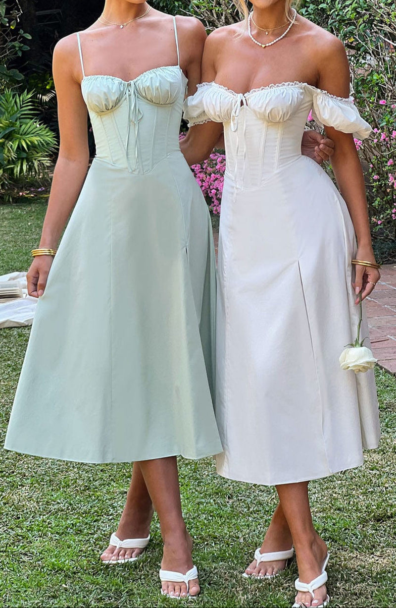 Daniela Midi Dress - Ivory