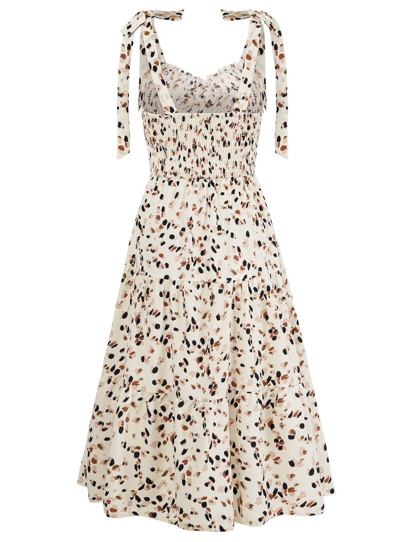 Timeless Beauty Cutout Midi Dress - Cream