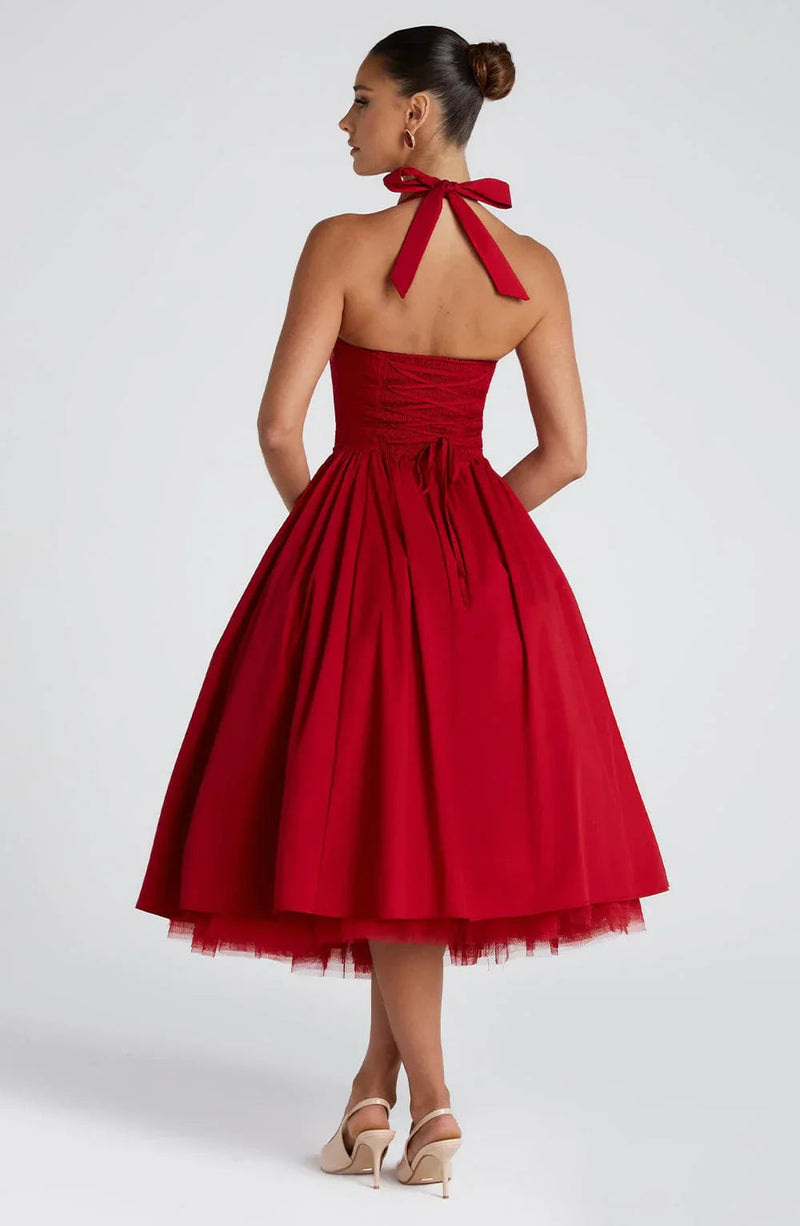 Monaco Grace Corset Midi Dress