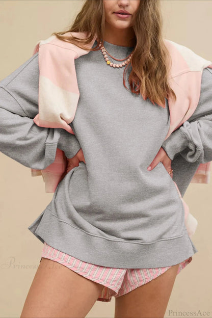 Crew Neck Minimalist Relaxed Sweatshirt
