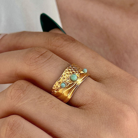 Vintage Jade Gold Ring