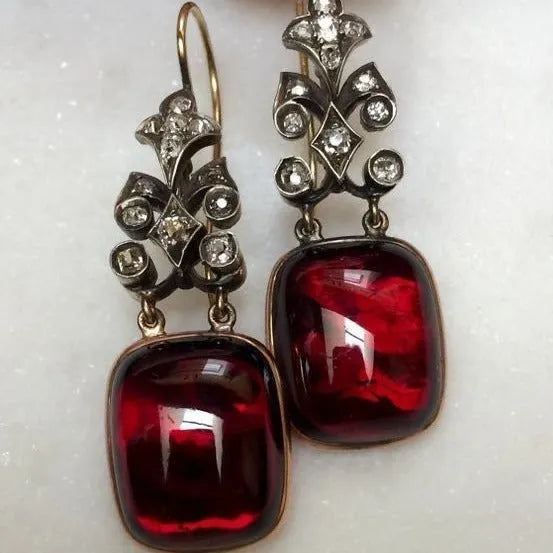 Vintage Red Bright Stone