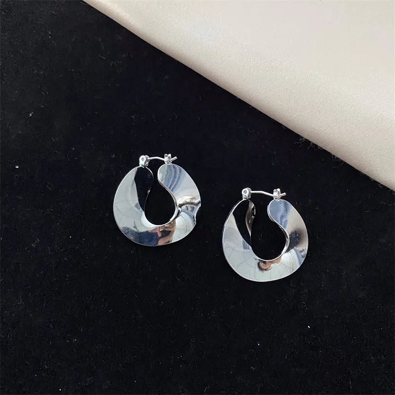 Classic Silver Hoop Earrings
