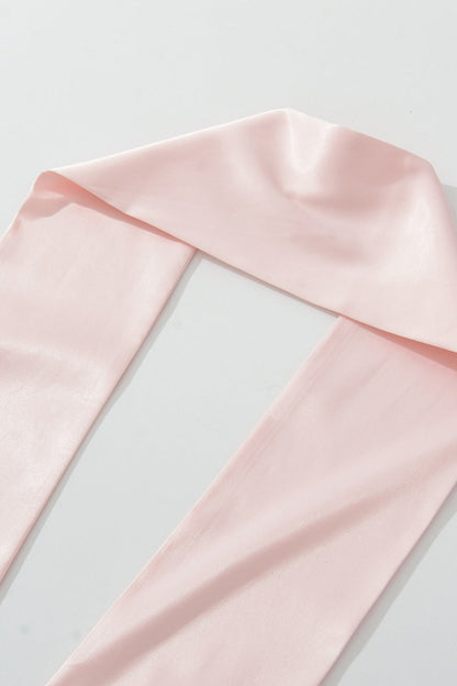 Strapless Scarf Detail Bodycon Mini Dress