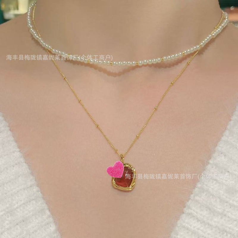 Romantic Heart Pendant Necklace