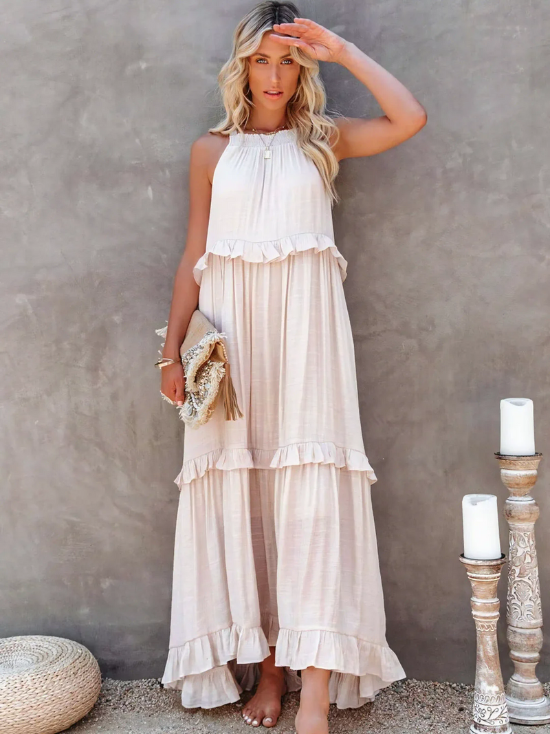 Megan | Ruffle Maxi Dress
