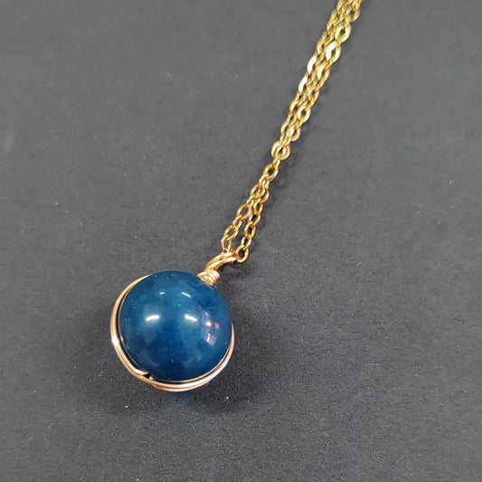 Classic Blue Apatite Necklace