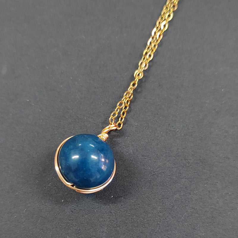 Classic Blue Apatite Necklace
